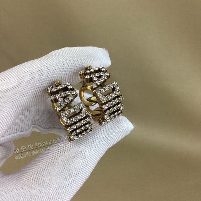 Dior飾品 迪奧經典熱銷新款字母耳環 圈圈耳釘  zgd1213